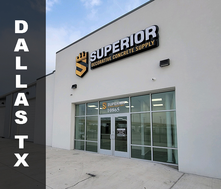 Concrete flatwork project by Superior Decorative Concrete Supply
