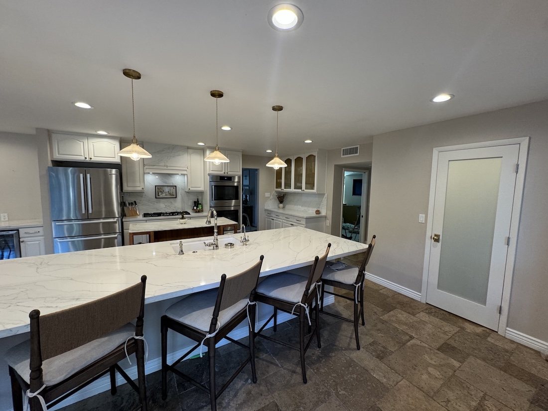 Tile flooring installation by Superior Decorative Concrete Supply